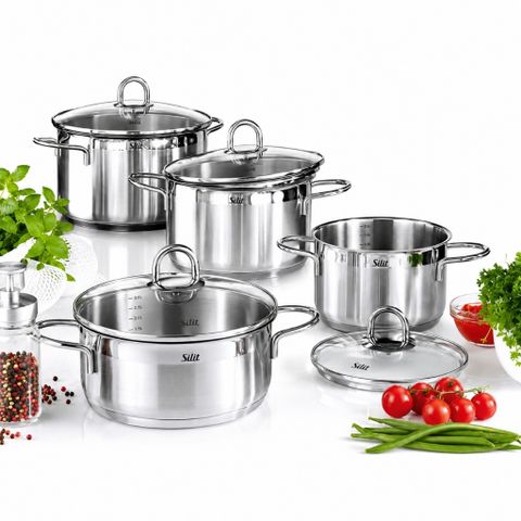 Bộ nồi Silit Diamant 7 món inox 18/10 dùng cho bếp từ nội địa Đức