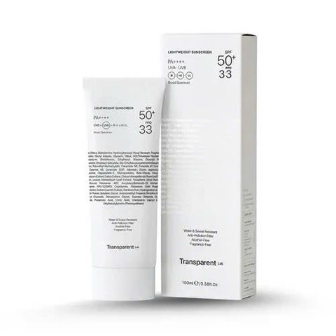 Kem chống nắng Transparent Lab LIGHTWEIGHT SUNSCREEN SPF50+ 100ml -Thương hiệu từ Tây Ban Nha