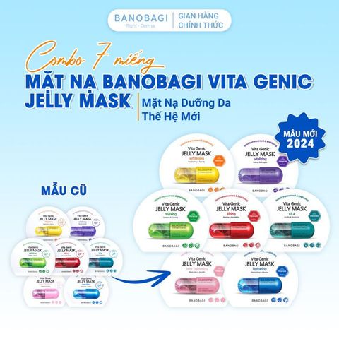 Combo 10 Mặt Nạ Banobagi Dưỡng Da Hàn Quốc Đủ Loại Mẫu Mới Nhất [ Chính Hãng ]