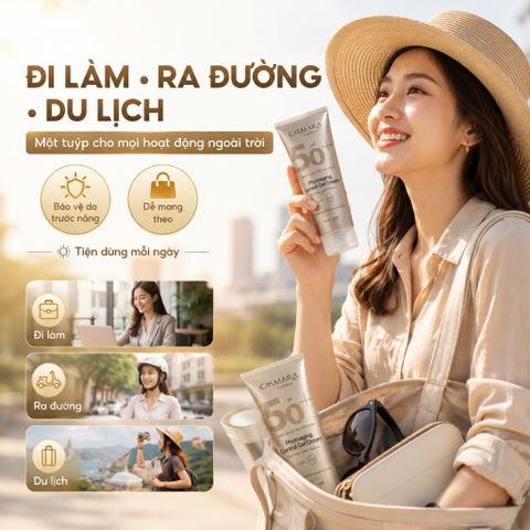 Kem Chống Nắng Casmara SPF50+ 50ml Oil-Free Gel Cream Cho Da Dầu, Không Bóng Nhờn