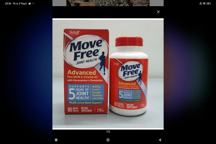 Viên Uống Bổ Khớp Schiff Move Free Advanced.80 vien