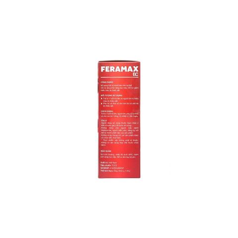 ✅[CHÍNH HÃNG, CHO KIỂM HÀNG] Dung dịch uống Feramax BC bổ sung sắt và acid folic cho cơ thể hộp 20 ống x 10ml