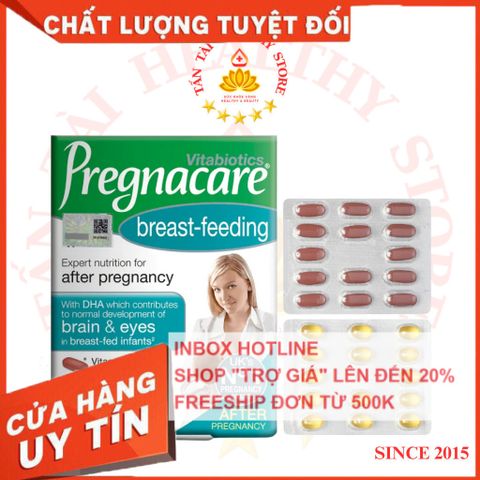 ✅[CHÍNH HÃNG, CHO KIỂM HÀNG] Pregnacare Breast-Feeding H/84v VITABIOTICS Vitamin khoáng chất bổ bú sau sinh