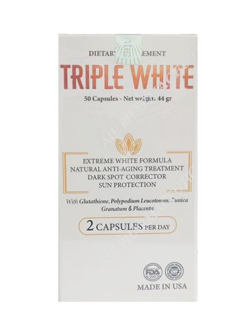 Viên uống trắng da chống nắng Triple White Glutathione 50 viên chính hãng Date Xa NK