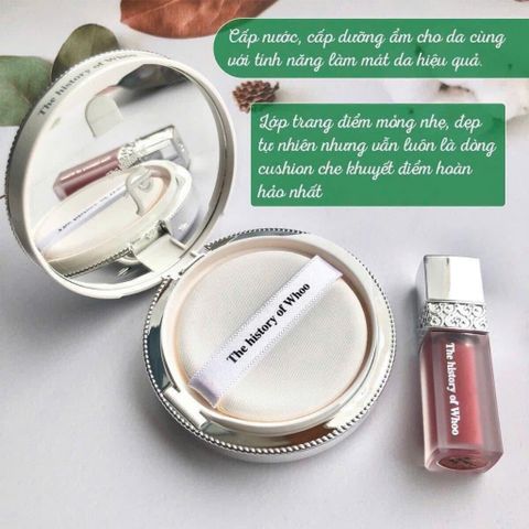 SET PHẤN NƯỚC WHOO TRẮNG MUA 1 ĐƯỢC 4 CHỐNG NẮNG SPF50+ PA+++ BÁM TỐT
