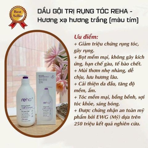 DẦU GỘI NGĂN NGỪA RỤNG TÓC CHIẾT XUẤT TỰ NHIÊN REHA 500ML