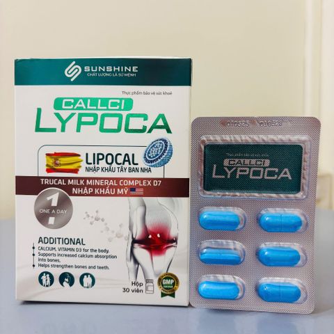 Bổ sung phức hợp Canxi dễ hấp thu nhập khẩu Tây Ban Nha - LYPOCA 30 viên