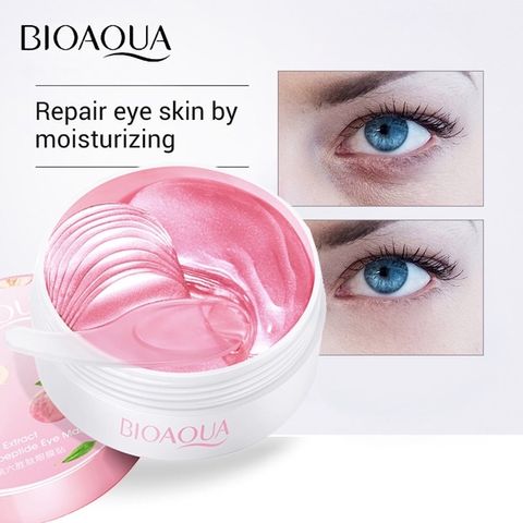 Hộp 60 miếng Mask mắt bioaqua có công dụng cấp ẩm, thư giãn mắt