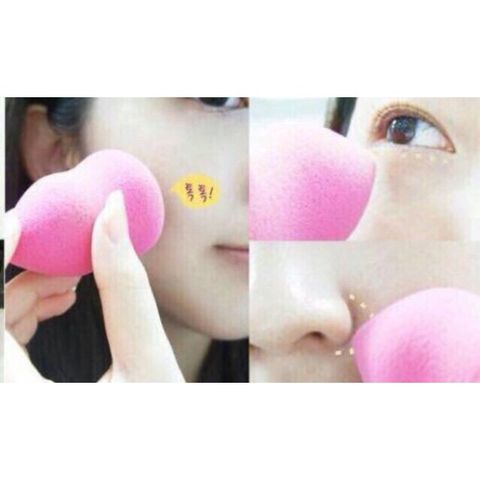 Bông phấn hồ lô Korea để đánh phấn lót và phấn nền