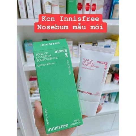 Kem Chống Nắng Nâng Tone, Kiềm Dầu Innisfree Tone Up No Sebum Sunscreen SPF50/PA++++ 50ml
