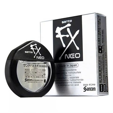 Nước Nhỏ Mắt Sante Fx Neo 12ml, chiết xuất vitamin E, B2 và B6 hỗ trợ điều tiết thị lực