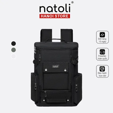 Balo Nam NATOLI Thời Trang Thể Thao Ngăn Đựng Rộng Rãi Chất Liệu Chống Nước - CORE BACKPACK B9