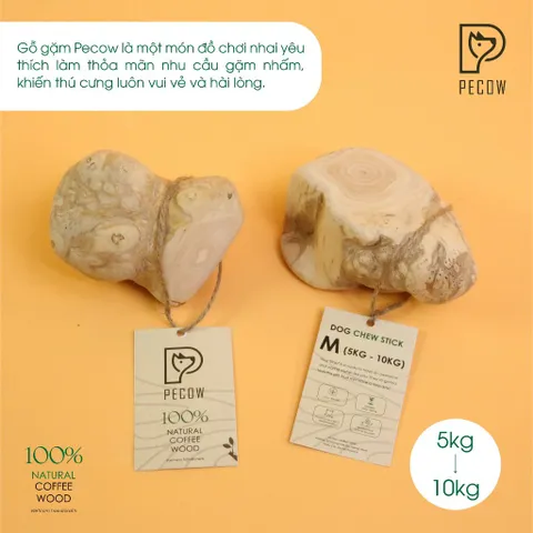 Gỗ gặm PeCow - Vệ sinh răng miệng, giảm căng thẳng size M