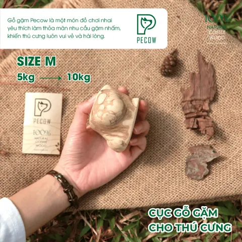 Gỗ gặm PeCow Size M - Vệ sinh răng miệng, giảm căng thẳng cho thú cưng