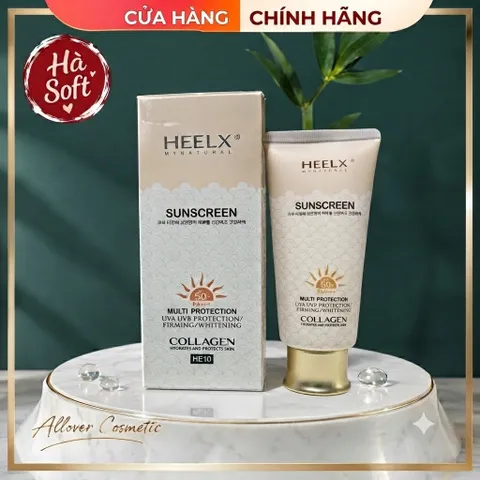 HEELX Kem Chống Nắng Mẫu Mới 2026 Collagen Sunscreen 88ml Chống Tia UV Hiệu Quả Dưỡng Da Mềm Mịn Phù Hợp Mọi Loại Da