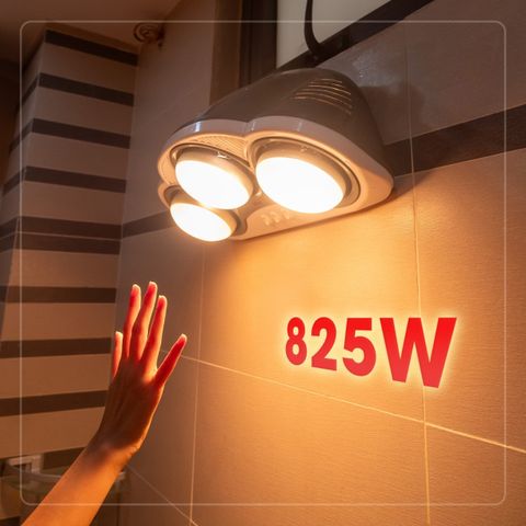 Đèn Sưởi Nhà Tắm 3 Bóng Hồng Ngoại Seka SK588 - Công Suất 825W, Ấm Nhanh, Thiết Kế Gọn Nhẹ, Phù Hợp Với Mọi Không Gian Tắm