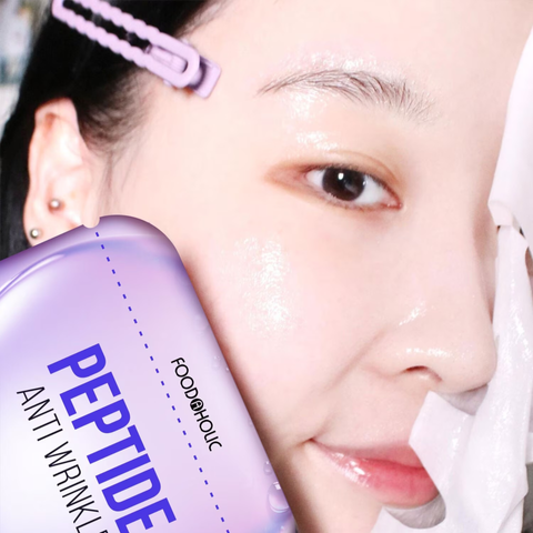 (Hàng nhập khẩu) Combo 10 mặt nạ hỗ trợ trẻ hóa da Foodaholic Peptide Anti Wrinkle Mask