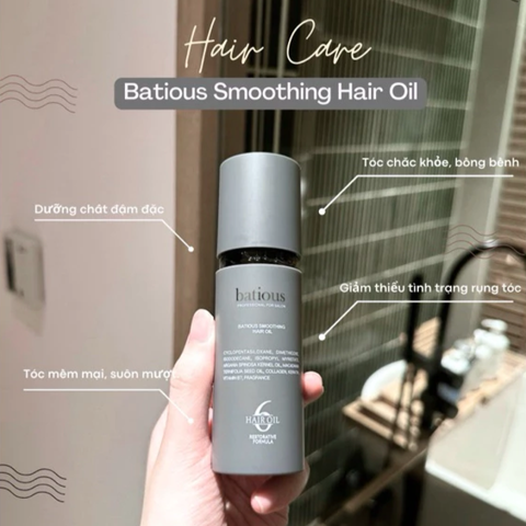 (Hàng nhập khẩu) Tinh dầu dưỡng tóc Batious Smoothing Hair Oil