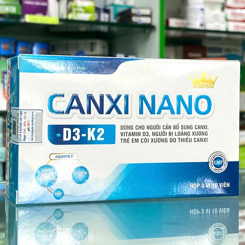 Viên uống Canxi Nano – D3 – K2 Kingphar hỗ trợ bổ sung canxi