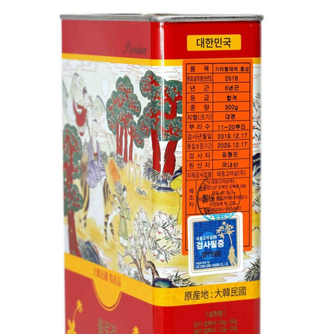 (Hàng nhập khẩu) Hồng sâm củ khô Hàn Quốc Premium Daedong 300g