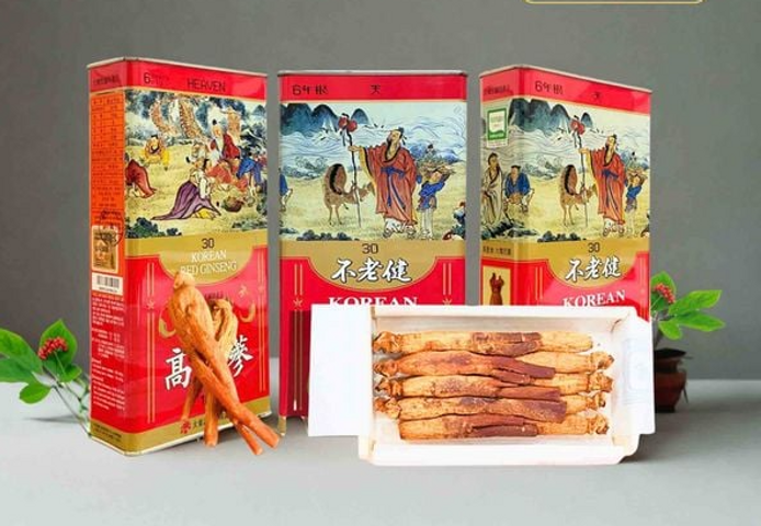 (Hàng nhập khẩu) Hồng sâm củ khô Hàn Quốc Heaven Daedong số 30 hộp 150g