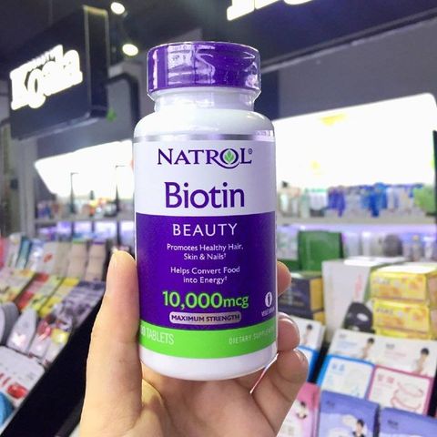 Review chi tiết viên uống mọc tóc natrol biotin