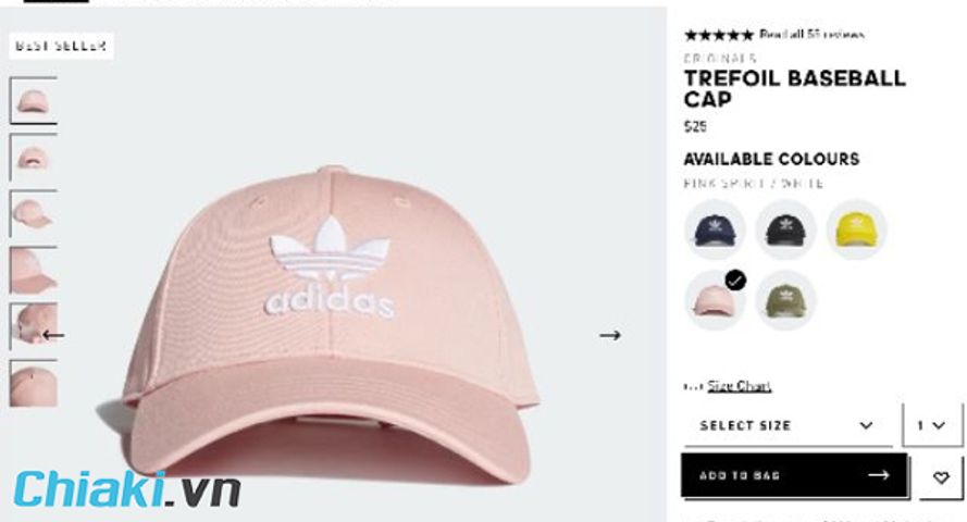 Cách chọn size mũ Adidas cho nam, nữ chính xác hiện nay