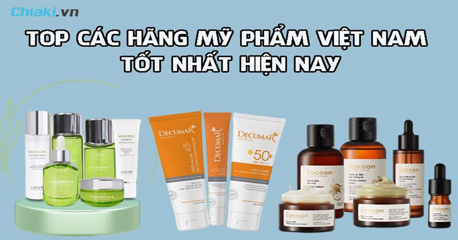 Top 10 thương hiệu mỹ phẩm Việt Nam được ưa chuộng hiện nay