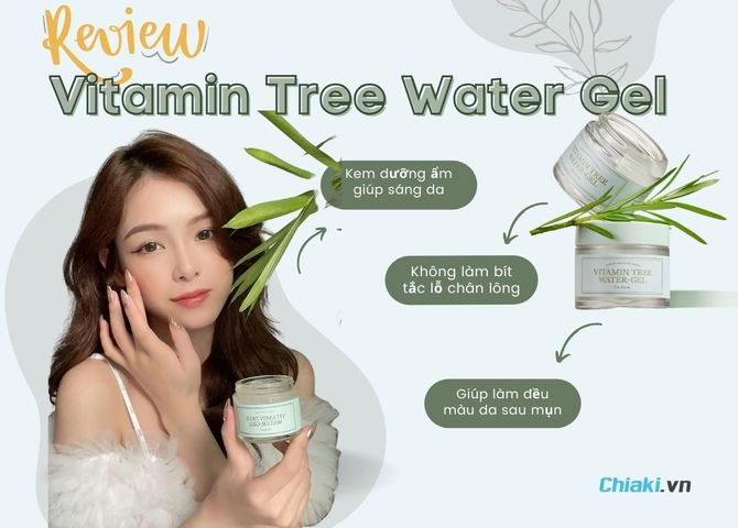 [REVIEW] Vitamin Tree Water Gel dùng cho da mụn được không? Giá bao nhiêu?