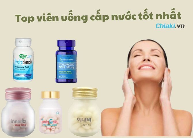 TOP 15 viên uống cấp nước tốt cho da hiệu quả nhanh chóng