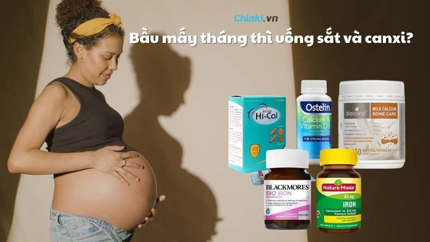 Bầu mấy tháng thì uống sắt canxi? Thời gian uống sắt và canxi cho bà bầu