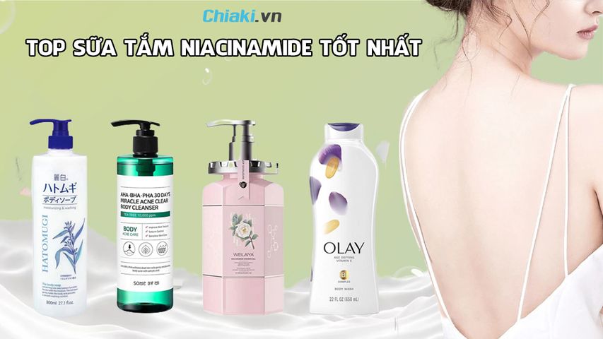 Review 8 sữa tắm Niacinamide đang được yêu thích hiện nay