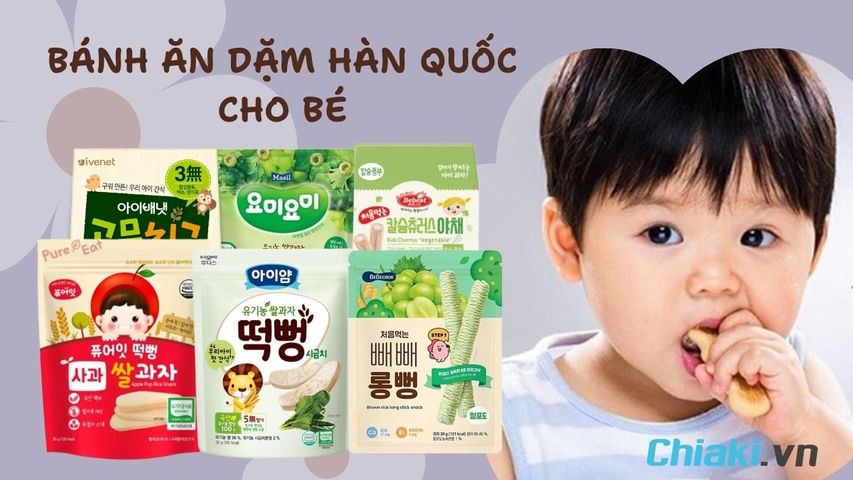 TOP 10 bánh ăn dặm Hàn Quốc được nhiều mẹ Việt tin dùng hiện nay