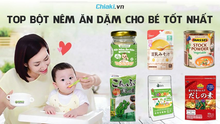 Top 10 bột nêm ăn dặm cho bé tốt được tin dùng hiện nay