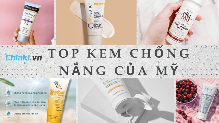 TOP 13 kem chống nắng của Mỹ tốt cho mọi làn da