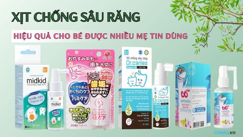 Top 10 Xịt chống sâu răng cho bé hiệu quả được nhiều mẹ tin dùng