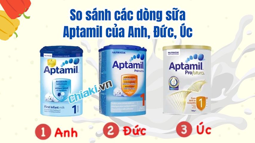 So sánh các dòng sữa aptamil của Anh, Đức, Úc nên chọn loại nào?