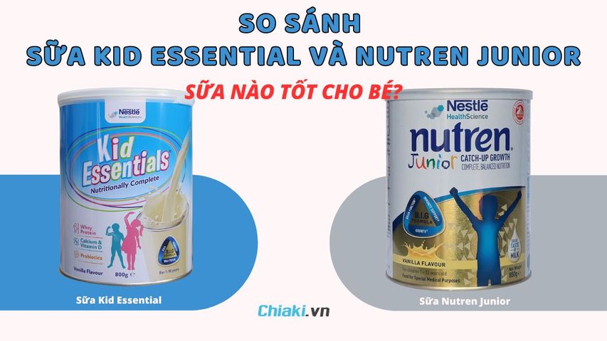 So sánh sữa Kid Essential và Nutren Junior, sữa nào tốt cho bé?