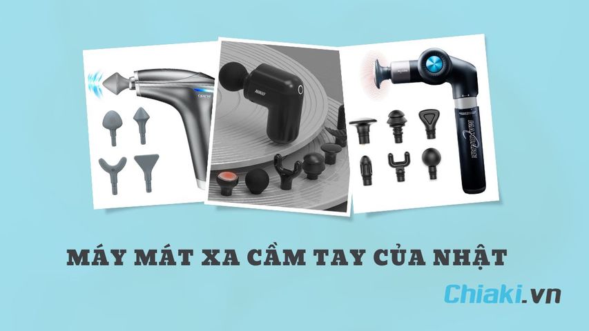 TOP 10 máy mát xa cầm tay của Nhật chất lượng hàng đầu hiện nay
