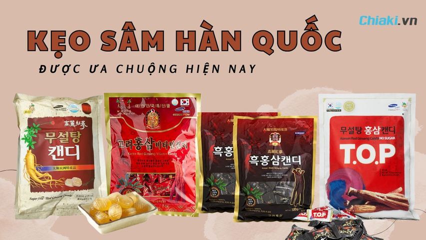 Top 5+ Kẹo sâm Hàn Quốc cao cấp được ưa chuộng hiện nay