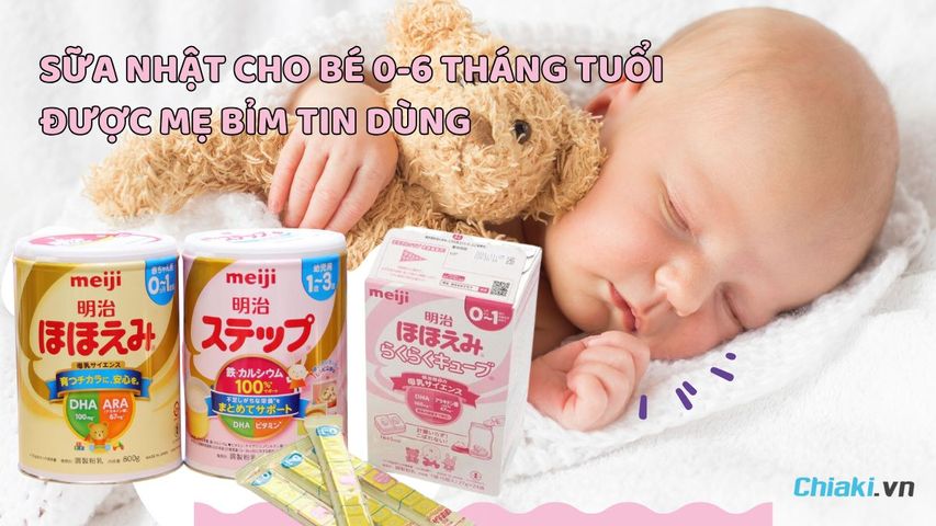 Top 5 sữa Nhật cho bé 0-6 tháng tuổi được mẹ bỉm tin dùng 2026