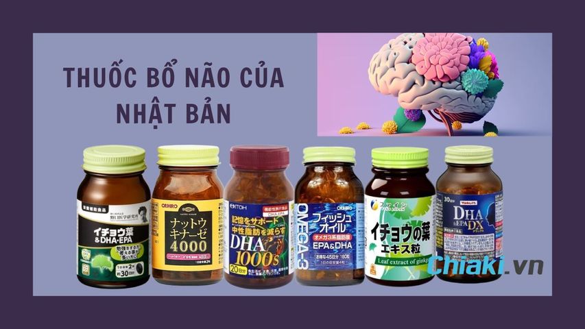 Top 10 Thuốc bổ não của Nhật Bản, tăng cường trí nhớ tốt 2026