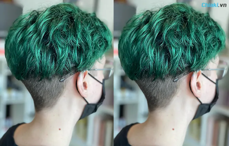 10+ kiểu tóc nhuộm màu xanh rêu nam đẹp cuốn hút năm 2022 - ALONGWALKER