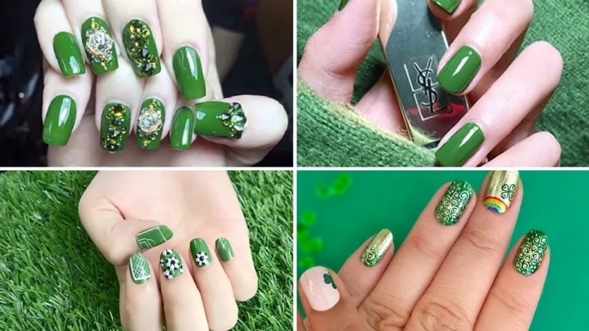 Sơn móng tay màu xanh rêu cực đẹp & sang chảnh sáng da cho mọi cô gái |  Shopee Việt Nam