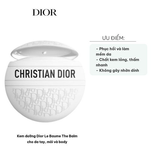 Kem Dưỡng Ẩm Dior Le Baume The Balm 50ml - Dưỡng Da Tay, Môi, Cơ Thể, Thẩm Thấu Nhanh, Không Nhờn Dính