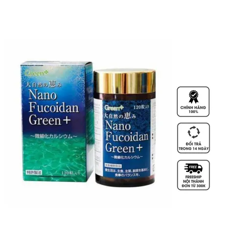 Viên uống Nano Fucoidan Green+ hỗ trợ tăng cường sức khỏe
