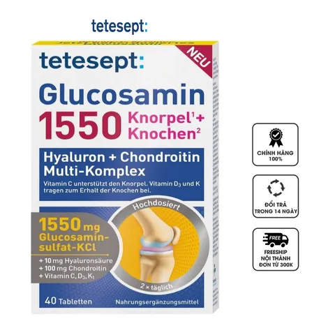 Viên uống Tetesept Glucosamin 1550 của Đức