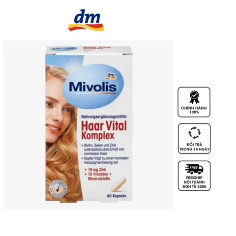 Viên uống hỗ trợ kích thích mọc tóc Mivolis Haar Vital Komplex