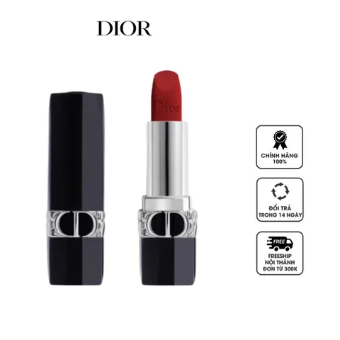 Son thỏi Dior Rouge Velvet 760 Favorite đỏ thuần