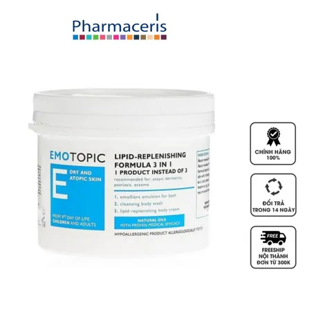 Pharmaceris Lipid-Replenishing Formula 3 in 1 giúp dưỡng thể, làm sạch da